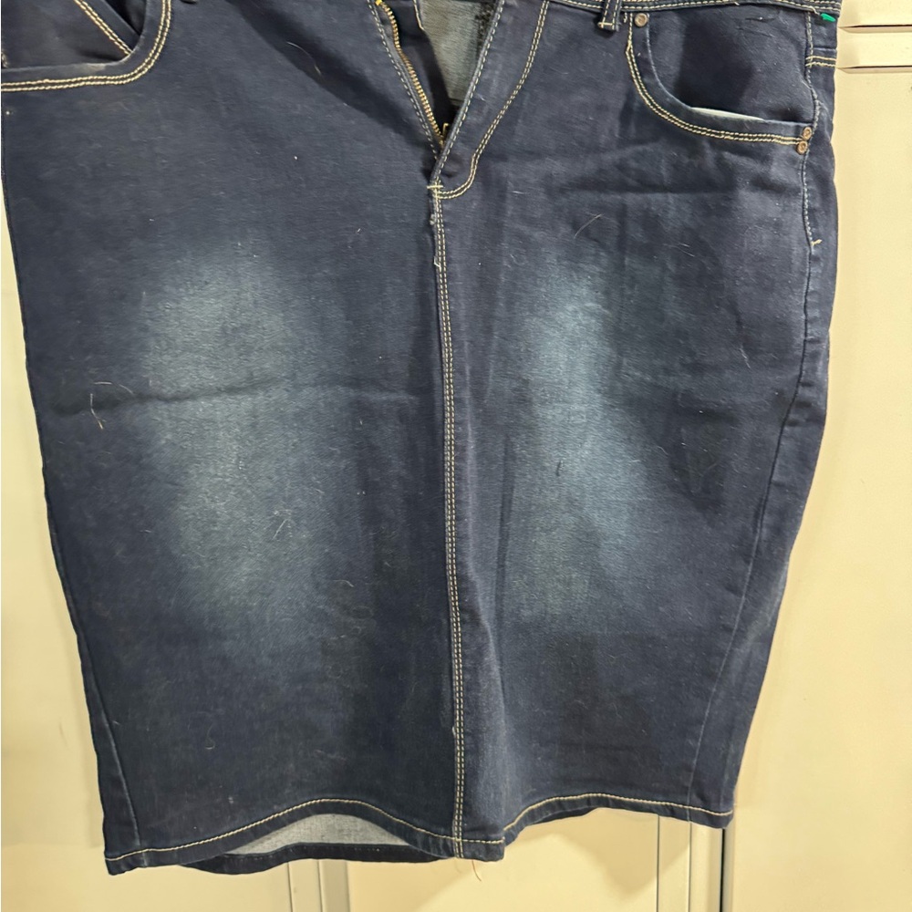 Nicole Women's Blue Jean Skirt